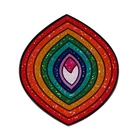 Блестящая Радужная эмалированная булавка для геев, лесбиянок, значок гордости, блестящая круглая брошь, ювелирные изделия