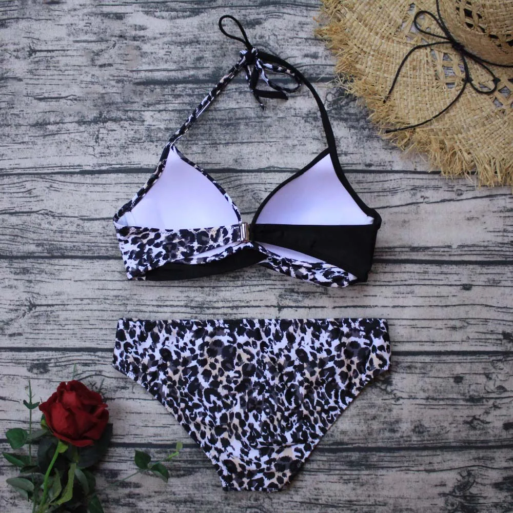 Сексуальный комплект бикини с пуш ап принтом женский купальник размера плюс 2020