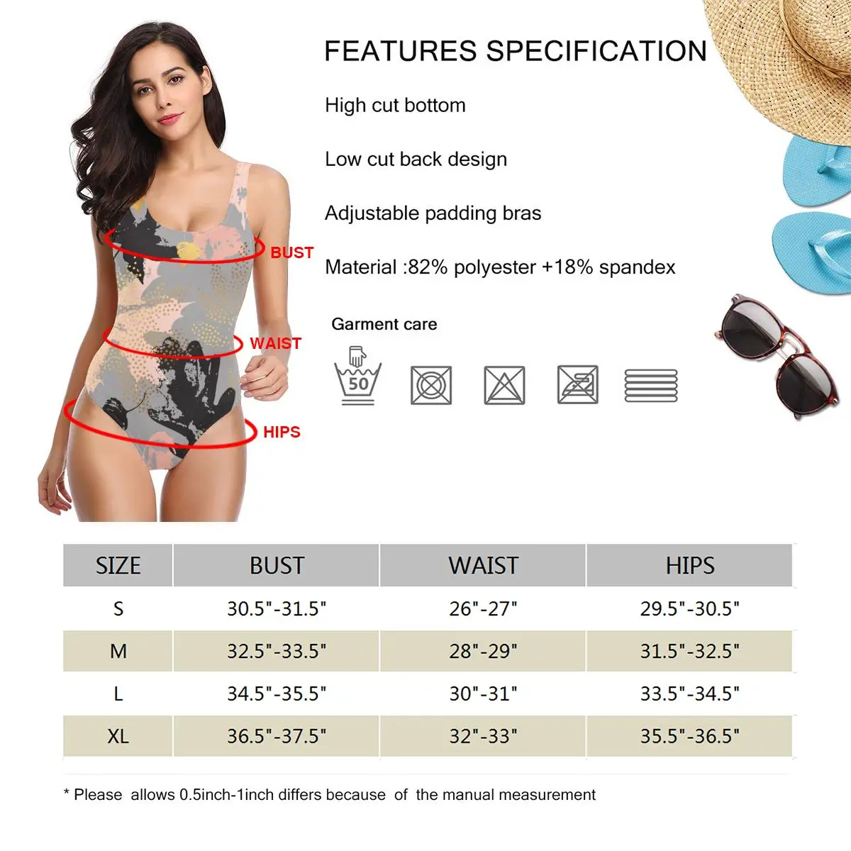 

Women BikiniAutumn Monochrome Leaves Sexy Bandage One Backless Swimsuit Female Swimsuit Bodysuit Beach Wear New Monokini