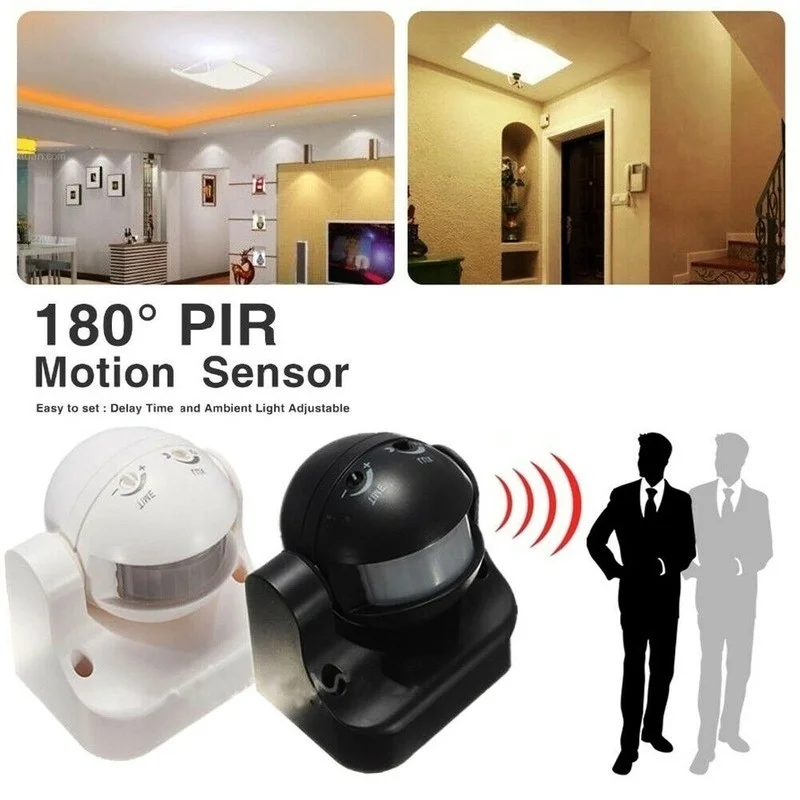 Датчик человеческого тела 110 240 в угол регулируемый инфракрасный датчик движения