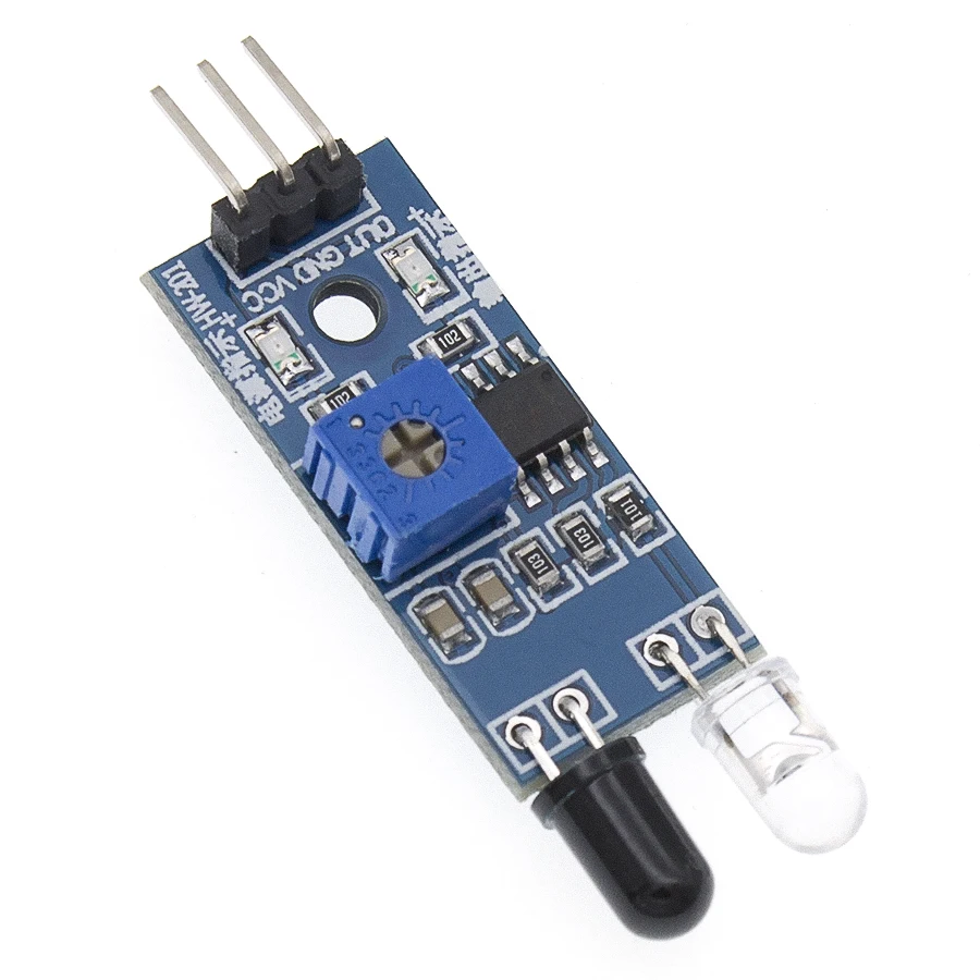 Инфракрасный модуль датчика обхода препятствий для arduino умный автомобильный