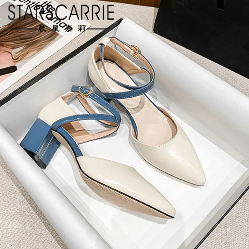 

2021 new rubber pointed hollow high heels Korean sweet style semi Baotou fashion sandals
