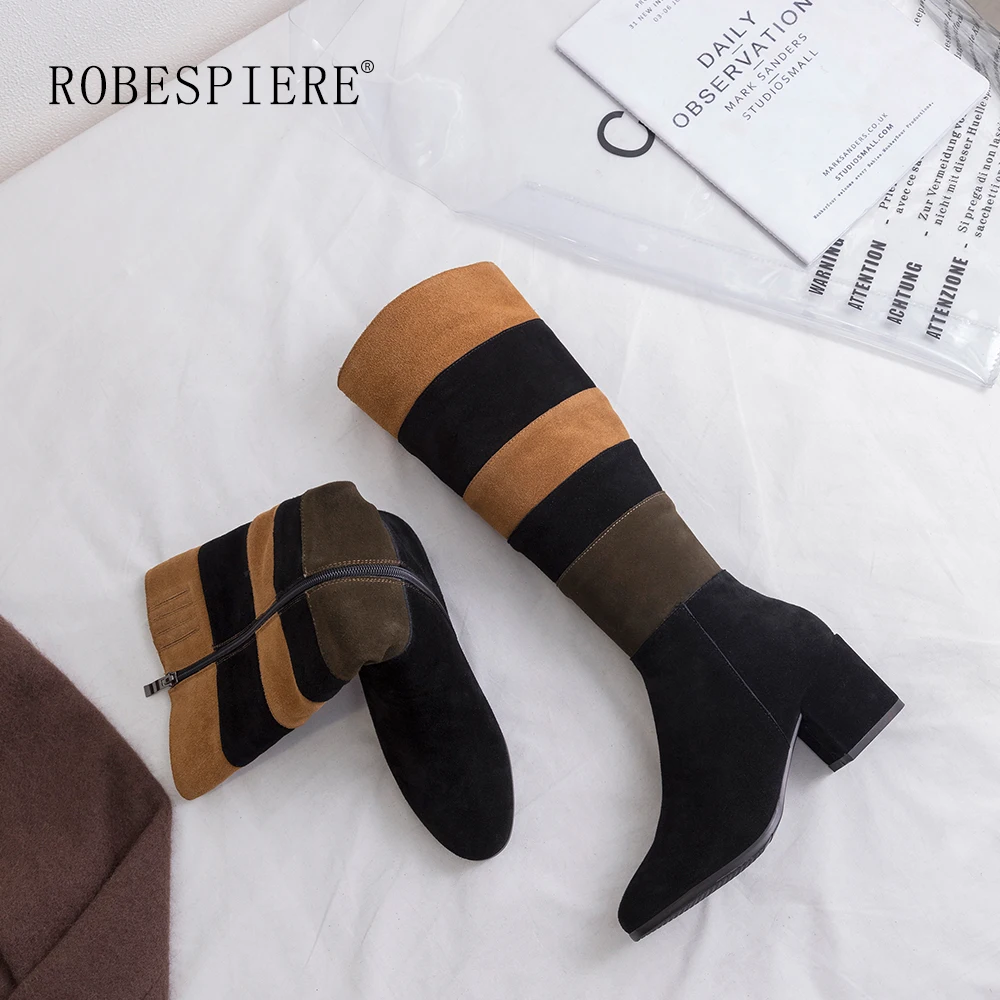 ROBESPIERE сапоги из натуральной кожи женские повседневные для верховой езды