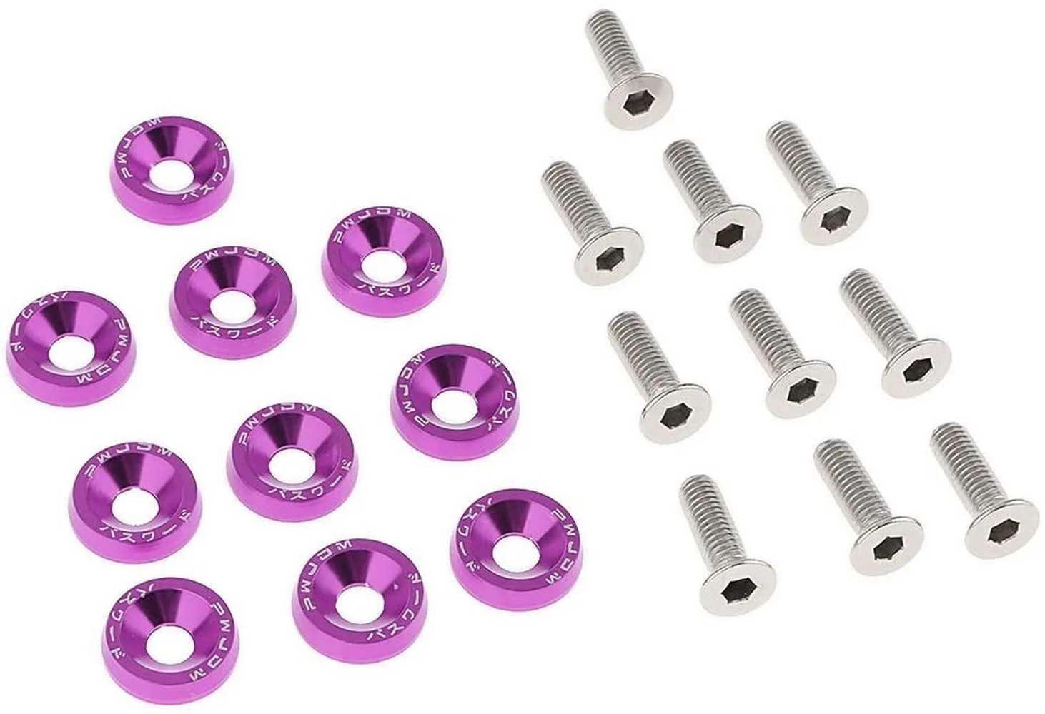 6 мм круглая головка винтовые болты прокладка шайба алюминий фиолетовый для
