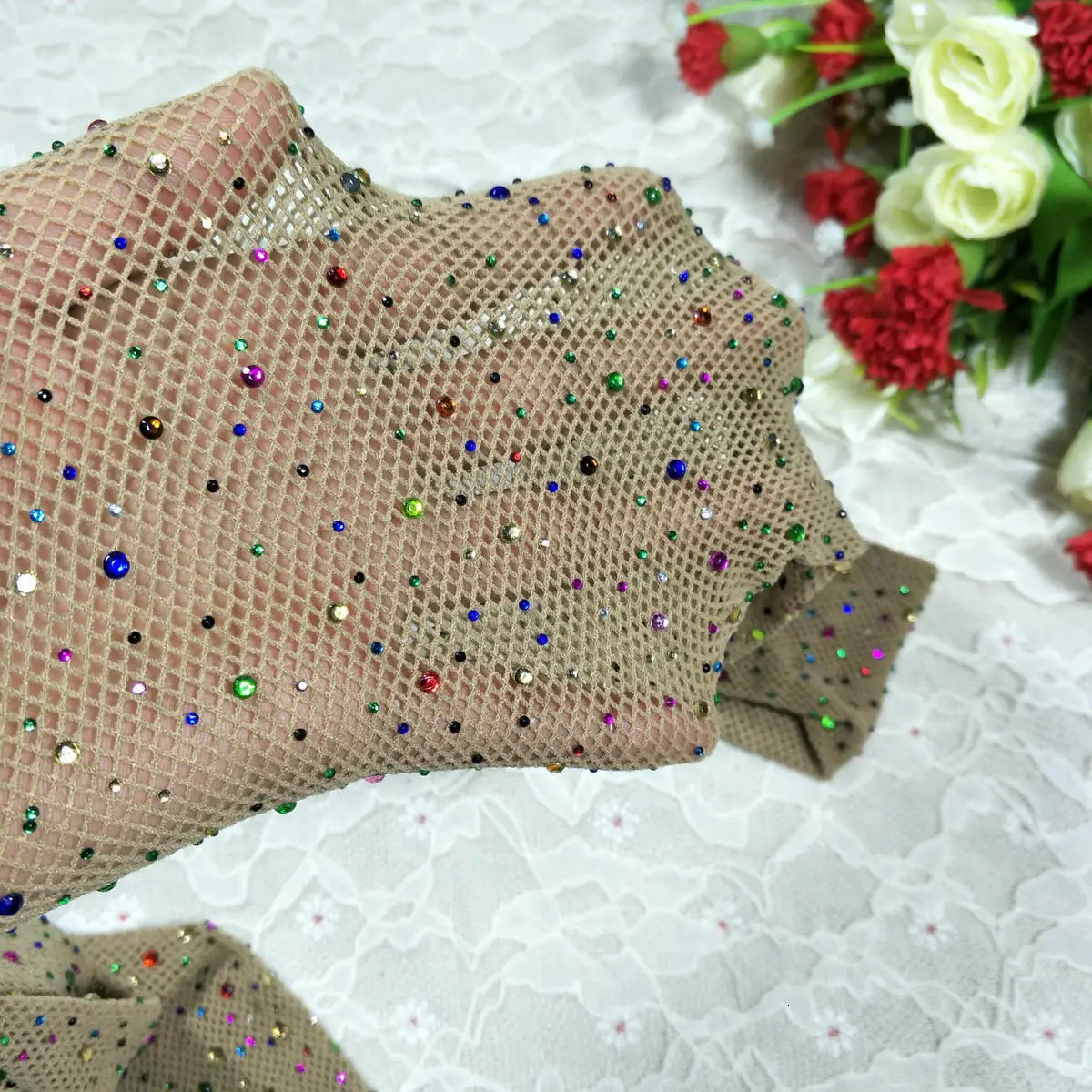 Сексуальные женские колготки со стразами для девушек, черные сексуальные жаккардовые чулки в сеточку, стразы, колготки, колготки, стильные женские колготки tt036