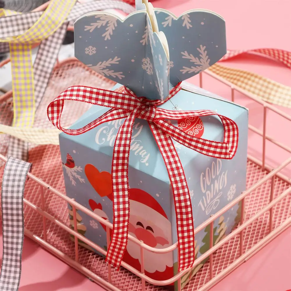 Клетчатая 10/16/25 мм шотландская клетчатая лента Шотландка для украшения дома