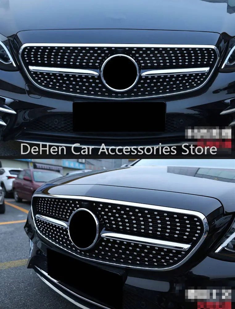 Передняя Алмазная решетка для Mercedes Benz C Class W205 15 19 C450 C250 C180 C200 C220 C63 C300 гоночные