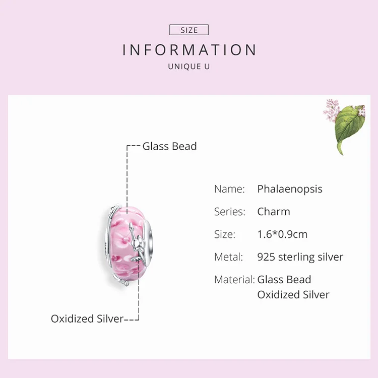 Подвеска из серебра 925 пробы с розовыми кристаллами | Украшения и аксессуары