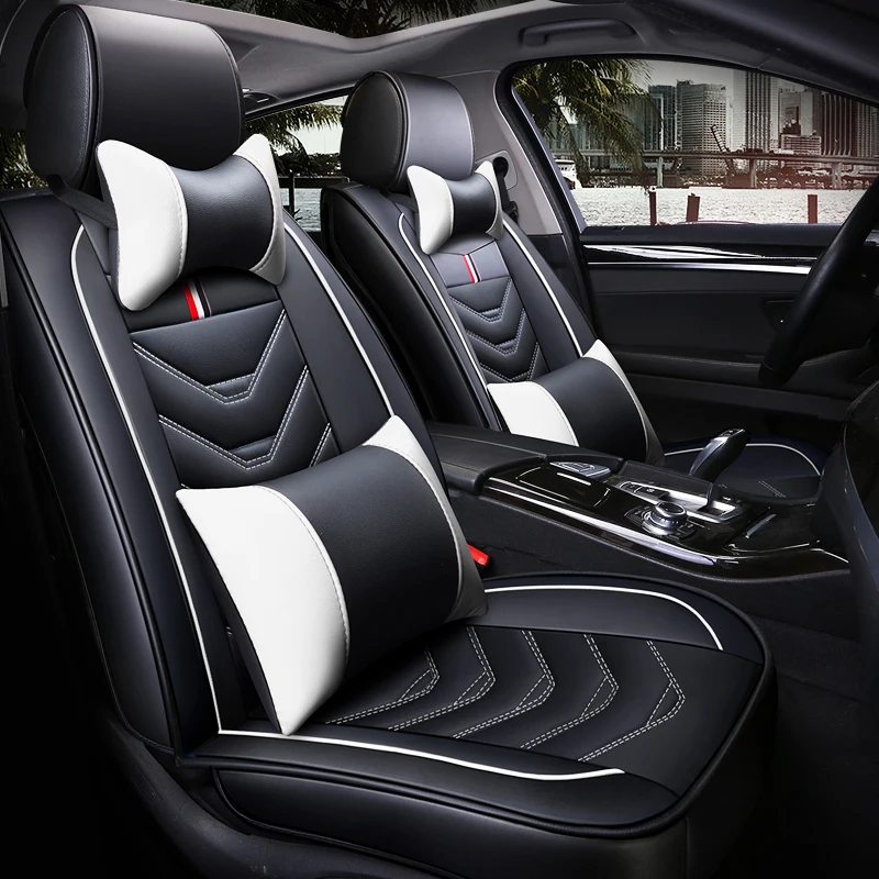 leather car seat cover for audi a3 8p a5 a8 a4 q7 q5 a6 tt mk1 all models accessories 5 seats | Автомобили и мотоциклы