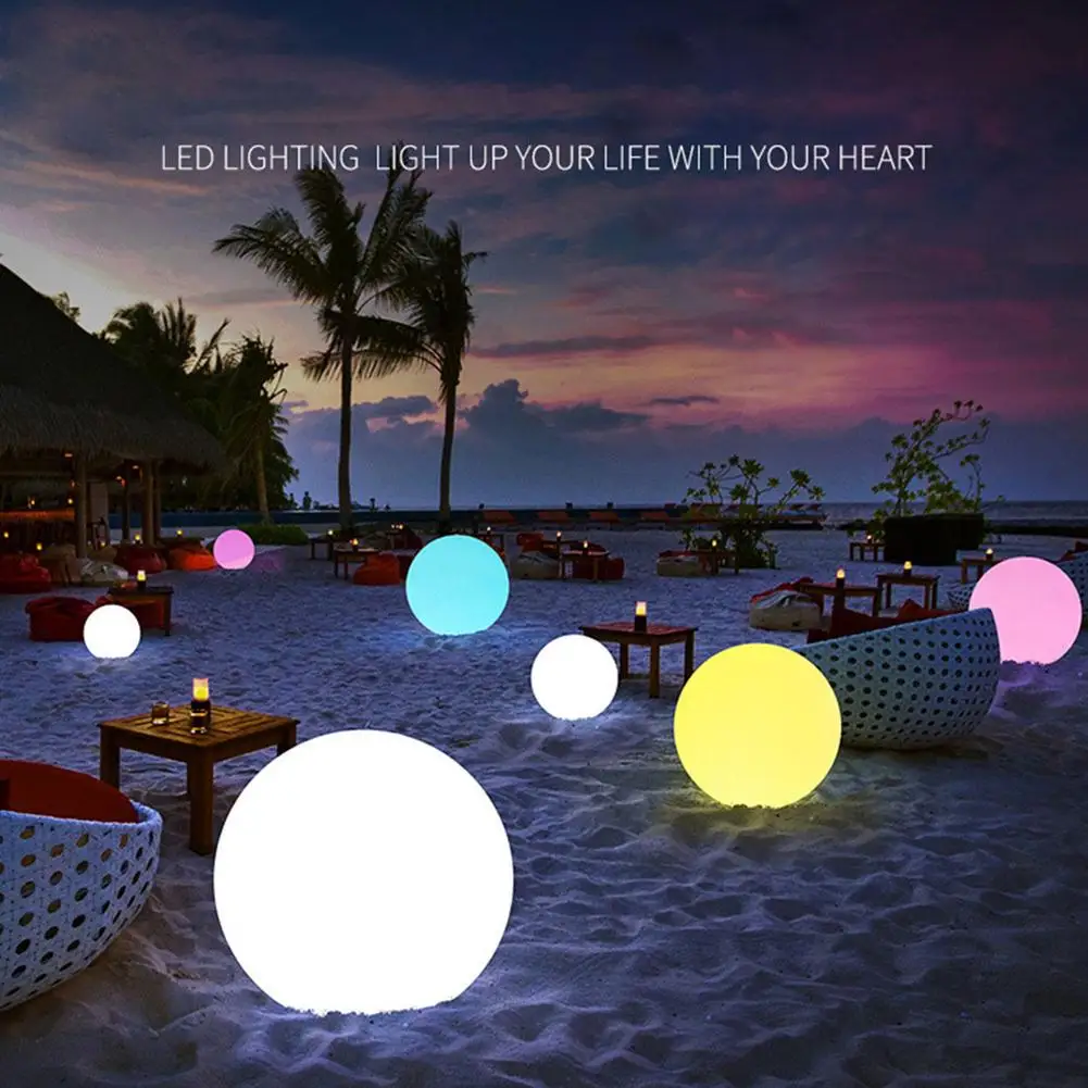 

Inflatable PVC Balloon Remote Control LED Ball Beach Swimming Pool Decoration Ball Toy Gift For Kids