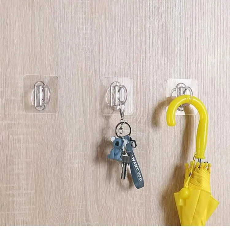 

10pcs New non-perforated shower gel bottle holder seamless storage wall stickers bathroom storage wall hanging viscose hook