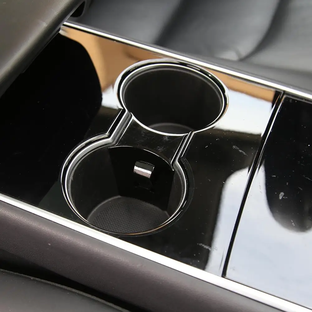 

Cup Holder Limiter Insert For Tesla Model 3 And Tesla Model Y 2017-2020 Cupholder Accessories Water Cup Slot Stabilizer Clip