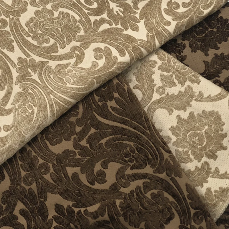 Высококачественная жаккардовая шенилловая бархатная ткань в европейском стиле