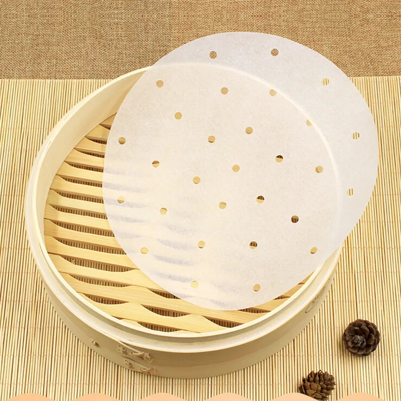 6/7/8/9/10 inches Practical Cooking Paper Bamboo Steamer Dim Sum Non Stick Restaurant Kitchen Under Steam Mat Wholesale | Дом и сад