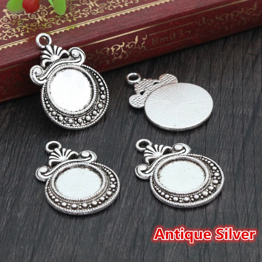 20 шт. 12 мм внутренний размер античная бронза серебро золото черное покрытие