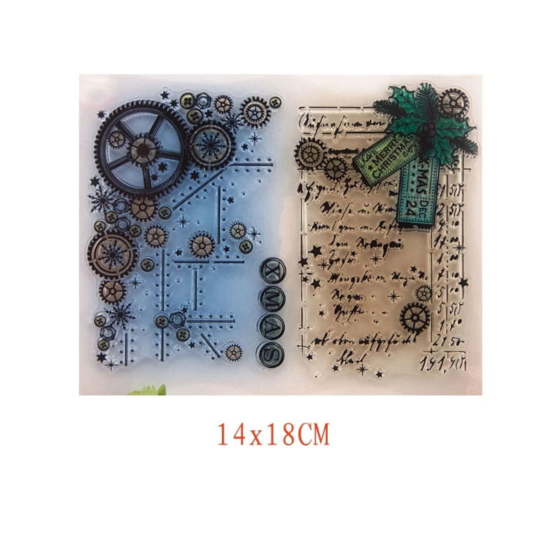 Новое снаряжение DIY силиконовый прозрачный штамп цепляющее тиснение для