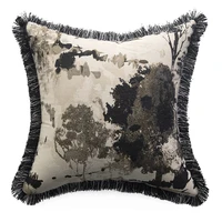 scenic black white printed cushion cover pillowcase decorative living room cushion pillows home decor