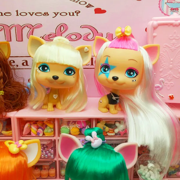 Lovely dolls pet Love VIP Dog with hair Figure Toys Puppy doll collection Kid's Gift | Игрушки и хобби