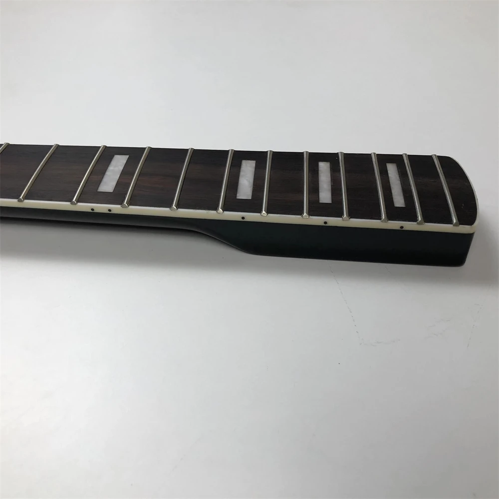 4 String Electric Guitar Bass Neck 20fret Maple Rosewood Fingerboard Block Inlay Black Gloss DIY enlarge