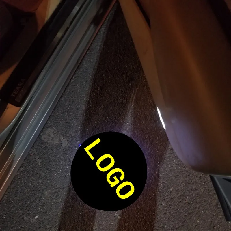 

2pcs For Cefiro Skyline Murano Fuga LED Warning Light Projector Ghost Shadow Light Welcome Light Atmosphere Courtesy Light