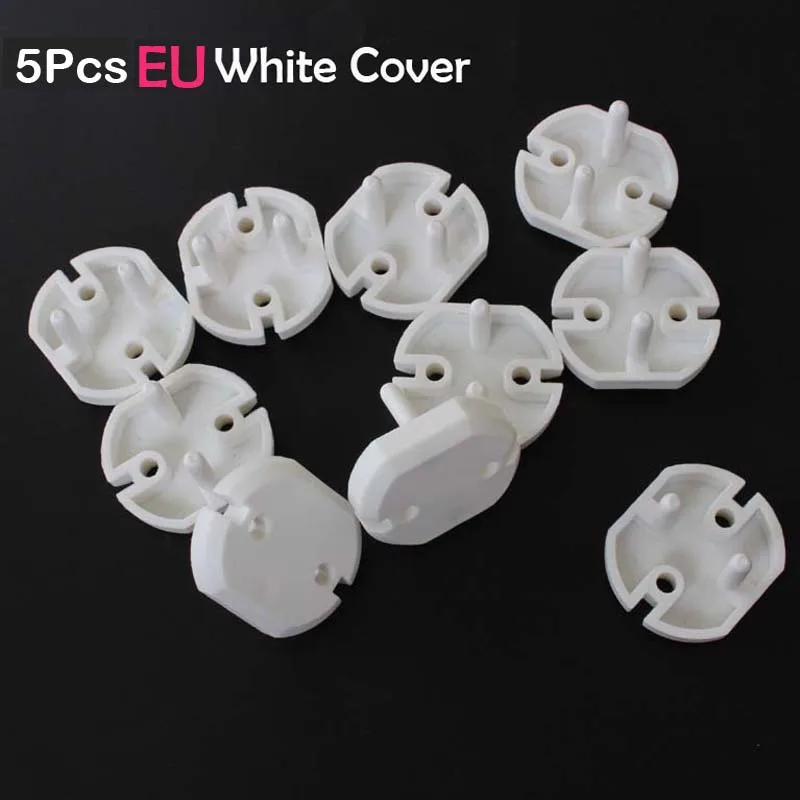 5Pcs Round EU Cover 5/10 шт. Великобритании ЕС США защитные Заглушки для детей форма медведя из мультфильма для маленьких доказательство Электрическая защита от удара Кепки для безопасное вспомогательное устройство для защиты - Цвет: 5Pcs Round EU Cover