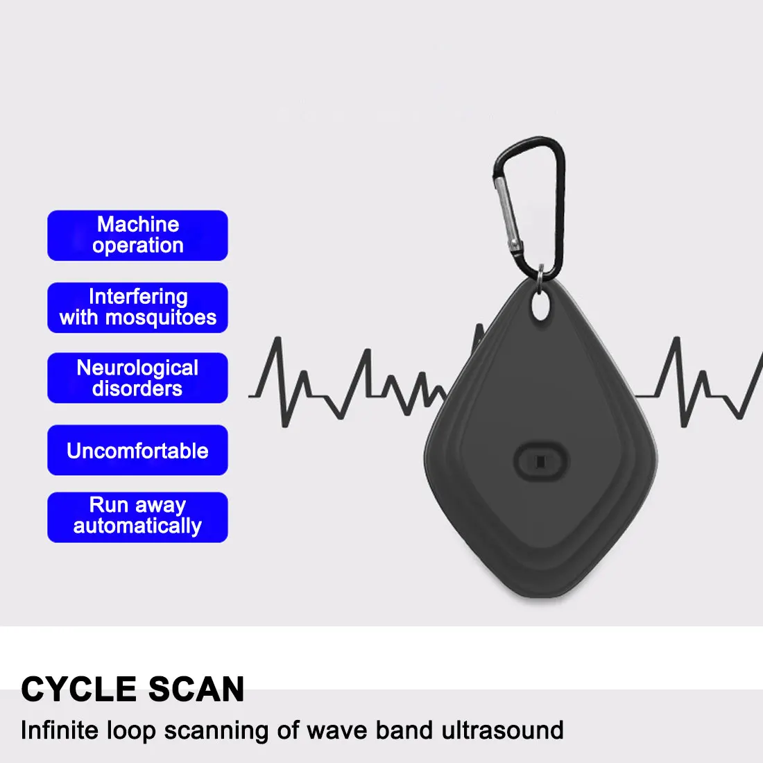 1 шт. Портативный USB Отпугиватель комаров ультразвуковой электронный