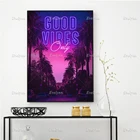 Плакат с Hd-печатью модульные картины на холсте искусство Good Vibes Only Los Angele настенное искусство для офисагостиной домашний Декор Рамка