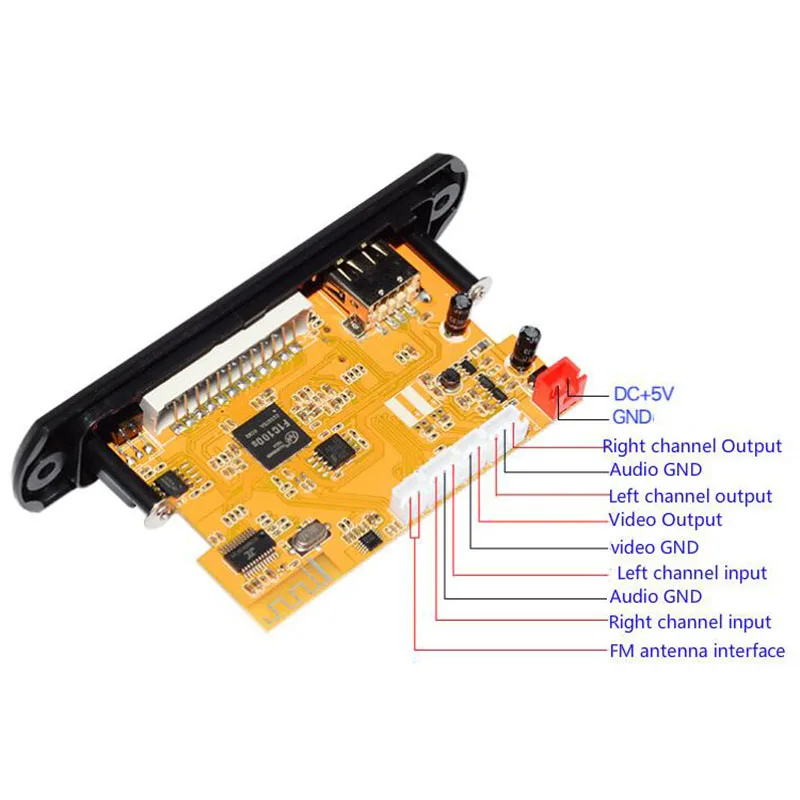 Аудио-видео модуль HD DTS CVBS USB RCA для сделай сам ТВ-бокса электронной книги M ТВ