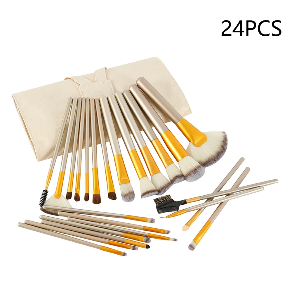 12/24 шт. Professionelle Kosmetik макияж Pinsel Werkzeuge макияж-Pinsel-набор mit рулон из искусственной PU