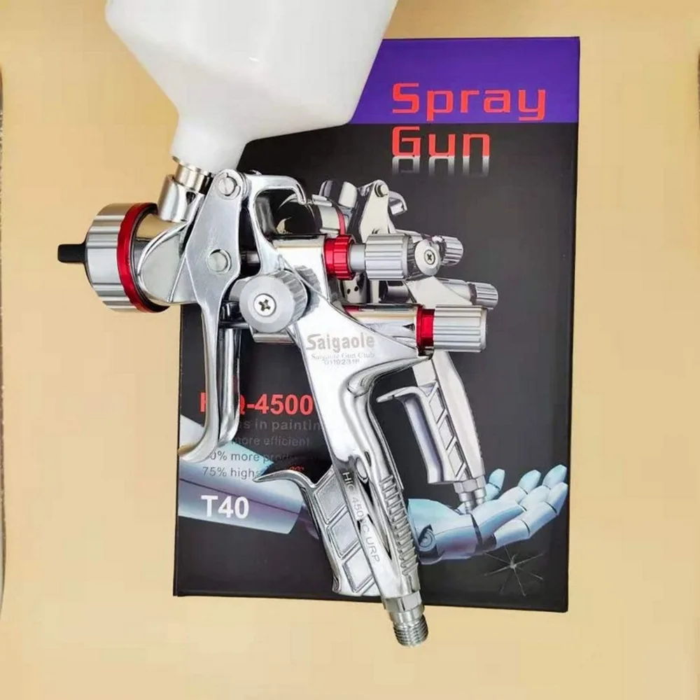 

T40 Spray Gun HVLP Car Spray Gun 1.3mm Nozzle 600ML High Atomization Air Painting Sprayer for Paint Water-based Varnish Varnish