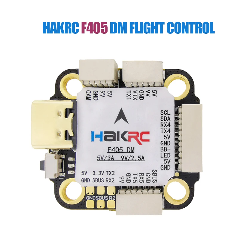 HAKRC 20*20 мм Полетный контроллер F405 DM MINI 3-6S пневматический гироскоп Dual BEC 5 В/3A 9 В/2,5 A для FPV гоночного дрона модель дистанционного управления