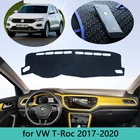 Коврик для приборной панели, коврик для VW Volkswagen T-Roc T Roc 2017  2020, автомобильный Стайлинг, защита от солнца, коврик для автомобиля 2018
