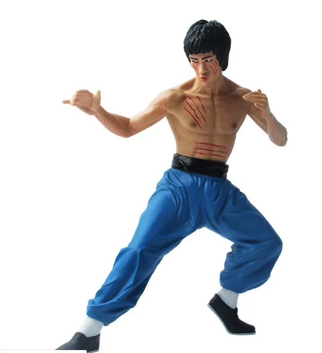 34 см Брюс Ли Боевая версия ПВХ фигурка Коллекционная модель игрушки|Игровые