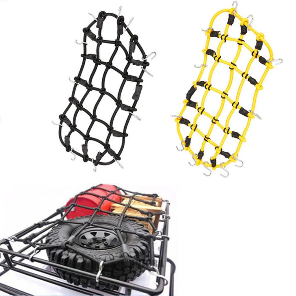 

1/10 Roof Rack Luggage Net Rubber Hook For RC CC01 Axial SCX10 Traxxas -4