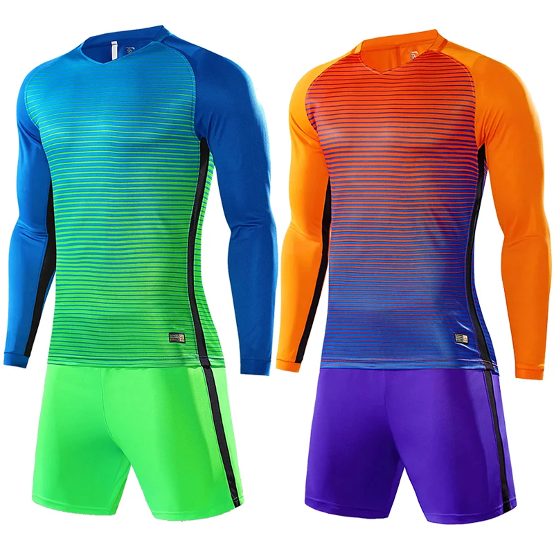 Мужские и детские футбольные Трикотажные изделия Униформа с длинными рукавами