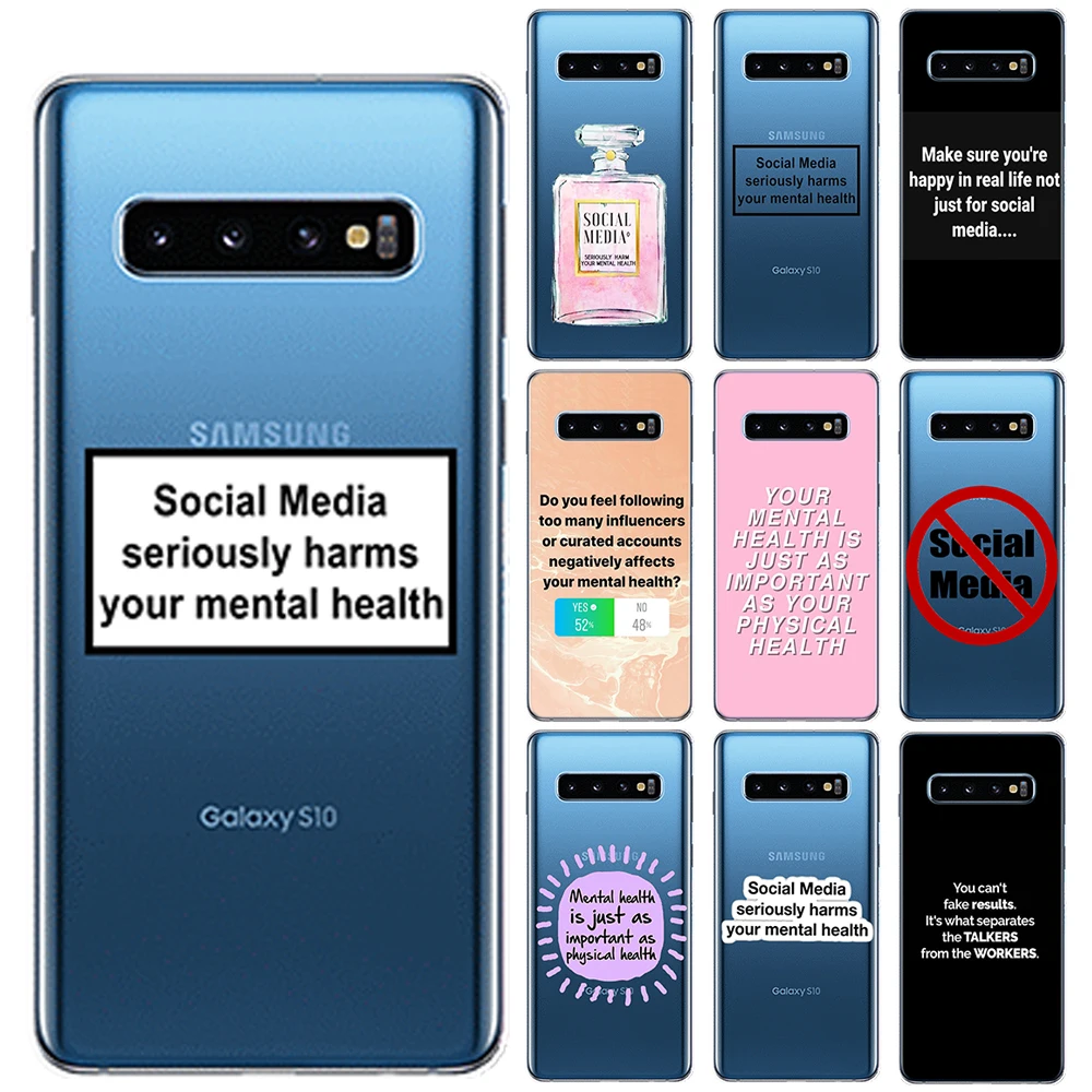 Мягкий чехол из ТПУ для Samsung Galaxy S10E S8 S9 S10 Plus Lite S6 S7 Edge Note 10 Pro 9 8 M10 M20 M30 M40 социальные