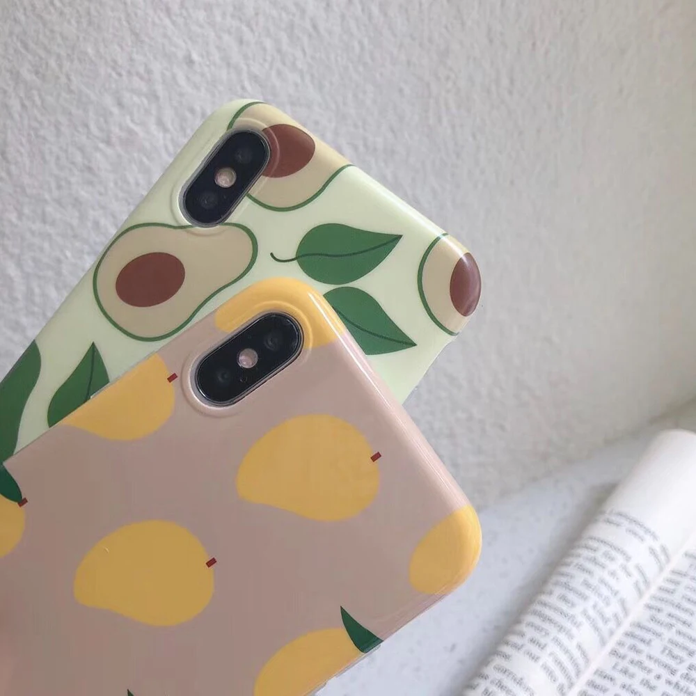 LOVECOM мультфильм фрукты авокадо чехол для телефона для iPhone 11 Pro Max XR X XS Max 7 8 6 Plus чехол Полный корпус мягкий IMD чехол для телефона сумки