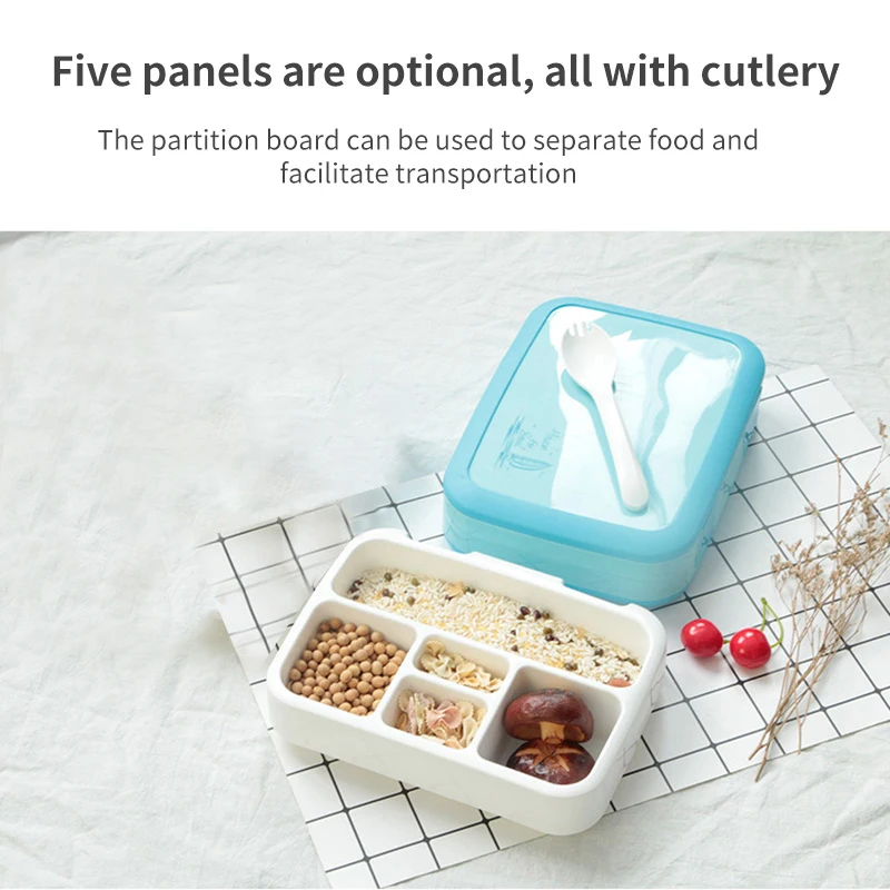 Бесплатная доставка пять ячеек для пищевых контейнеров микроволновая печь