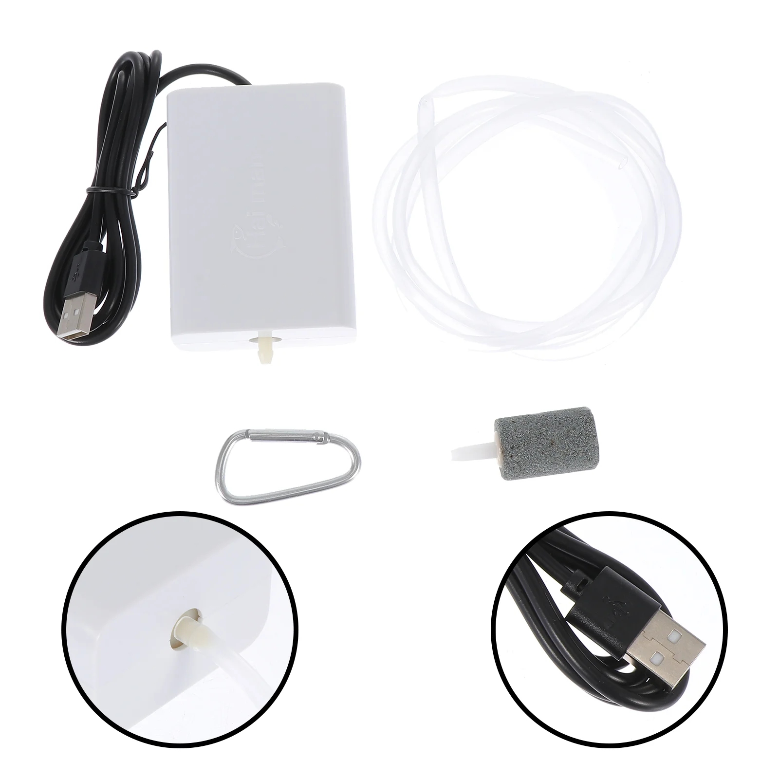 

Аквариумный воздушный насос, портативный кислородный насос с USB зарядкой, аквариумные аксессуары, 1 комплект