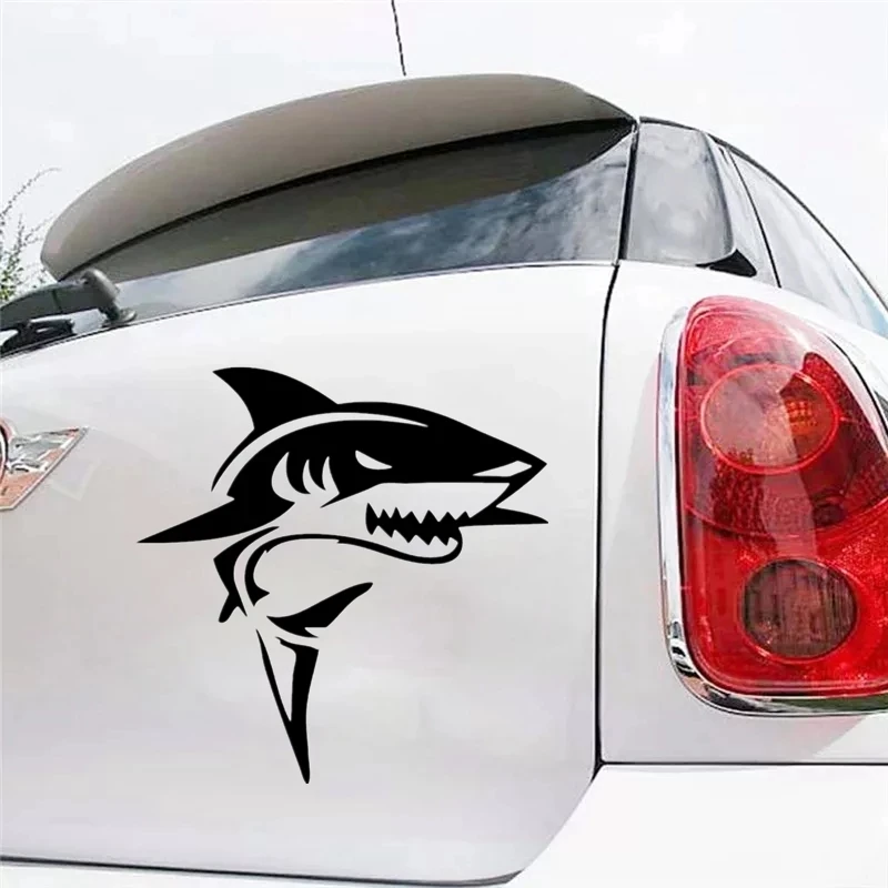 Car Stickers Decor Motorcycle Decals Shark Funny Decorative Accessories Creative Sunscreen Waterproof PVC | Автомобили и