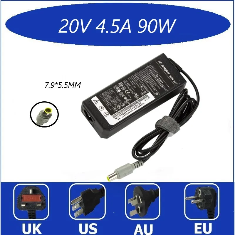 

Б/у блок питания lenovo Lenovo20V 3.25A 4.5a для ноутбука 65w90W, компьютерное зарядное устройство, КРУГЛЫЙ порт с иглой