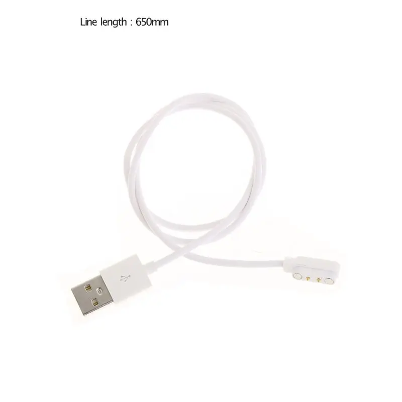 Магнитный зарядный кабель для смарт часов с магнитной вилкой 2 контактов на