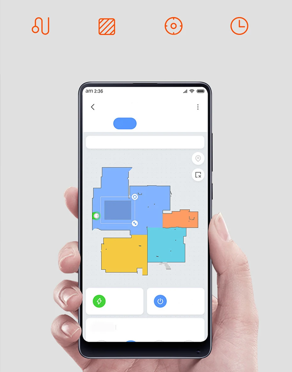 XIAOMI 2-го поколения робот пылесос подметания уборки Смарт планируется с резервуаром для воды LDS+ WiFi приложение