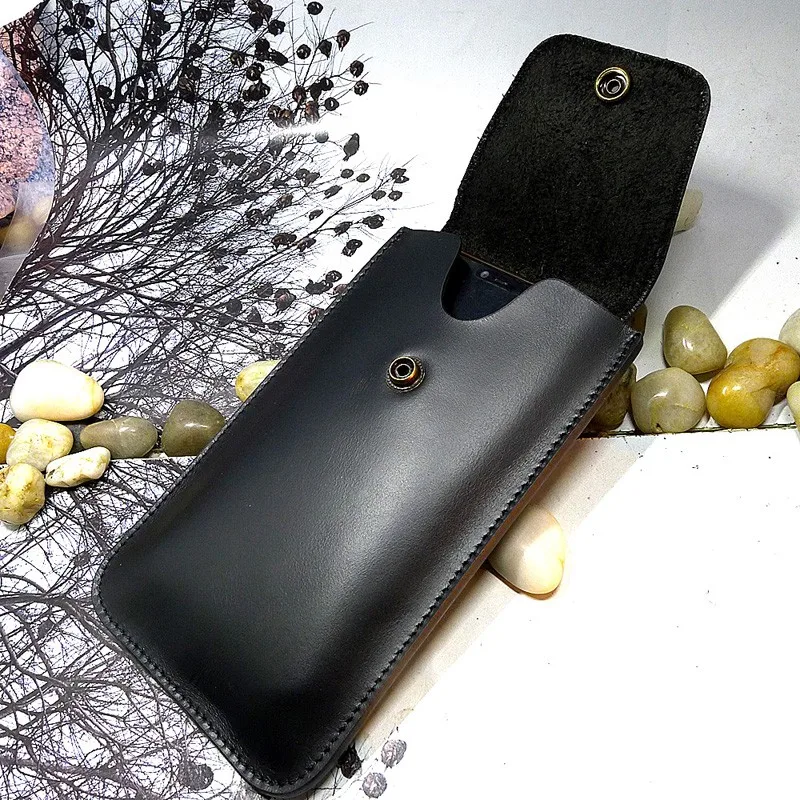 

Sale Universal Ultra Thin Mobile Phone Waist Bag Leather Phone Holster Belt Pack Iphone Samsung Huawei Xiaomi Men Women WD