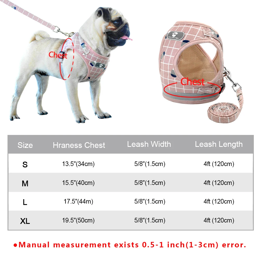 4 стиля поводок для собак мягкая сетка щенков набор мопс французский бульдог