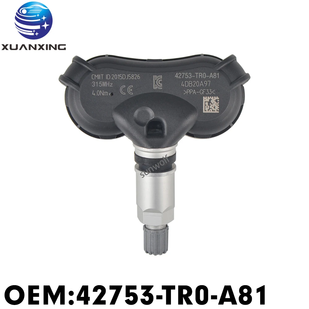 

42753-TR0-A81 Tire Pressure Monitoring System TPMS 315Mhz For HONDA CIVIC