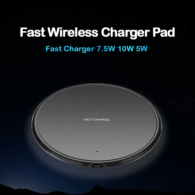 CinkeyPro Быстрое беспроводное зарядное устройство для зарядки QC3.0 10 Вт 7,5 Вт для iPhone 8 X samsung XiaoMi зарядка мобильного телефона USB QI устройство