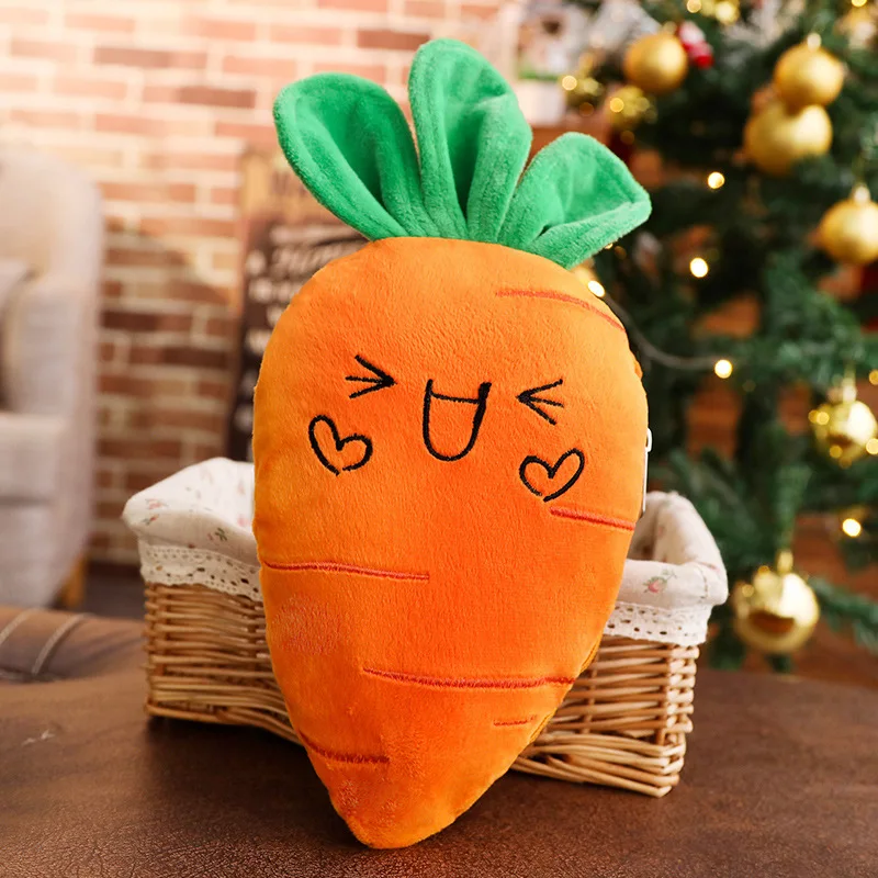 

New Lovely Simulation Carrot Strawberry Plush Toys Cute Carrot Strawberry Plush Backpack Have Three Styles Are Available