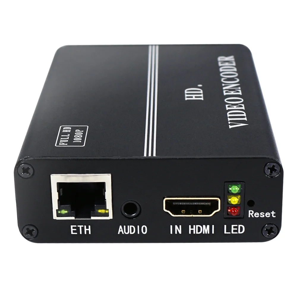 Кодировщик HWCODEC H8110AV H.264 1080P HDMI CVBS к IP Кодировщику RTMP RTSP RTMPS HTTP HLS SRT P2P кодировщик для