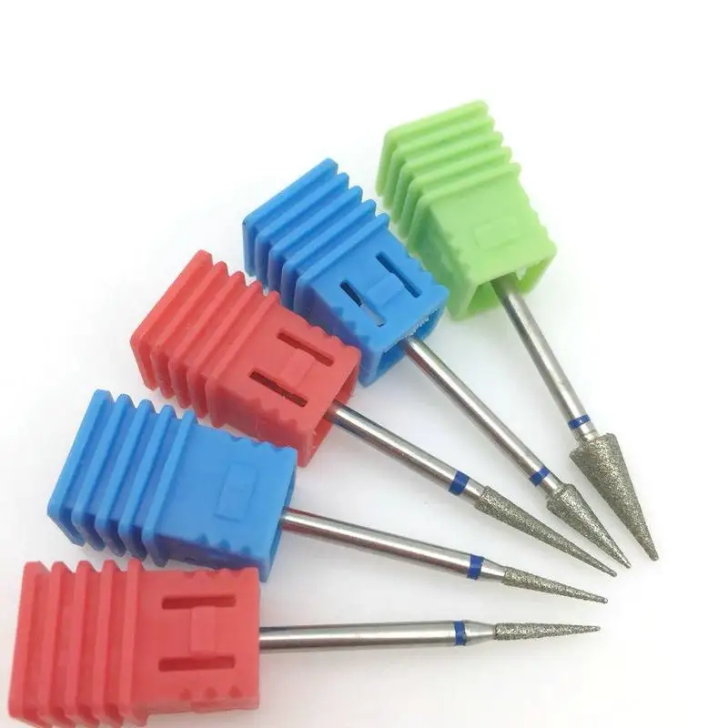 5 типов алмазных сверл для ногтей роторные сверла педикюра Инструменты